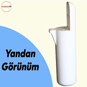 Kapsül Mobilya Yükseltici Sehpa Kanepe Tv Ünitesi Koltuk Ayağı Baza Ayakları Mat Beyaz 15 Cm