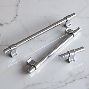 Hisar Krom Düz Metal Kulp Kulpu 224 Mm Mobilya Mutfak Çekmece Dolabı Dolap Kulpları Kulbu
