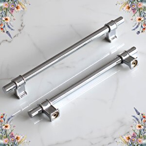 Hisar Krom Düz Metal Kulp Kulpu 224 Mm Mobilya Mutfak Çekmece Dolabı Dolap Kulpları Kulbu