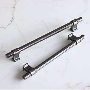 Hisar Füme Düz Metal Kulp 128 Mm Mobilya Çekmece Mutfak Dolabı Dolap Kulpları Kulpu Kulbu