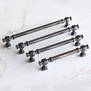 Talas Füme Düz Metal Kulp Kulpu 192 Mm Mobilya Çekmece Mutfak Dolabı Dolap Kulpları Kulbu