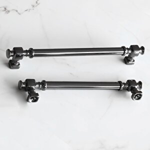 Talas Füme Düz Metal Kulp Kulpu 192 Mm Mobilya Çekmece Mutfak Dolabı Dolap Kulpları Kulbu