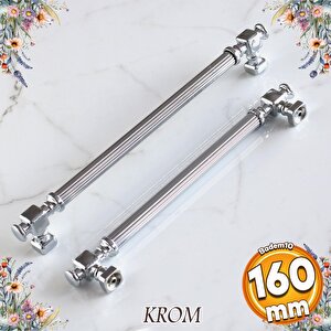 Talas Krom Çizgili Metal Kulp Kulpu 160 Mm Mobilya Çekmece Mutfak Dolabı Dolap Kulpları Kulbu