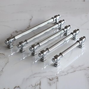 Talas Krom Çizgili Metal Kulp Kulpu 160 Mm Mobilya Çekmece Mutfak Dolabı Dolap Kulpları Kulbu