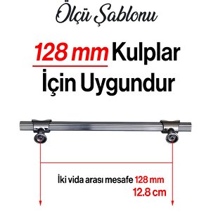Arsin Füme Metal Kulp 160 Mm-16 Cm Mobilya Dolap Kapak Mutfak Çekmece Dolabı Kulpları Kulbu Kulpu
