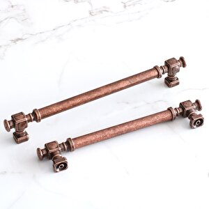Talas Antik Bakır Düz Metal Kulp 192 Mm 19.2 Cm Mobilya Çekmece Mutfak Dolabı Dolap Kulpları Kulb