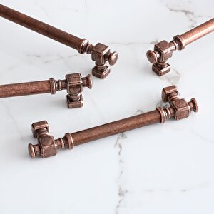 Talas Eskitme Antik Bakır Düz Metal 224 Mm 22.4 Cm Mobilya Mutfak Dolabı Dolap Kulpu Kulbu Kulpları