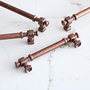 Talas Eskitme Antik Bakır Düz Metal 224 Mm 22.4 Cm Mobilya Mutfak Dolabı Dolap Kulpu Kulbu Kulpları