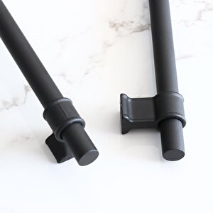 Hisar 192 Mm Siyah Kulp Mobilya Çekmece Mutfak Dolap Kapak Dolabı Kulbu Kulpları Kulpu Metal 19.2 Mm