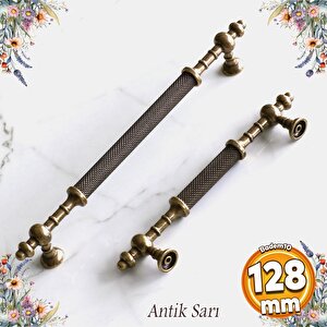 Ladin Antik Sarı Metal Kulp Kulpu 128 Mm Mobilya Çekmece Mutfak Dolabı Dolap Kapak Kulpları Kulbu
