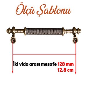 Ladin Antik Sarı Metal Kulp Kulpu 128 Mm Mobilya Çekmece Mutfak Dolabı Dolap Kapak Kulpları Kulbu