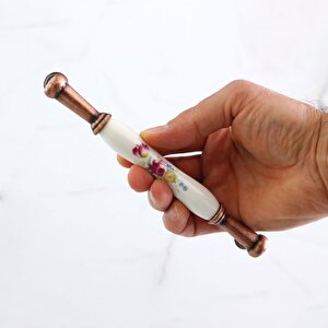 Termessos Gerçek Porselen Eskitme Antik Bakır 160 Mm Mobilya Mutfak Dolap Kulpu Kulbu Kulpları