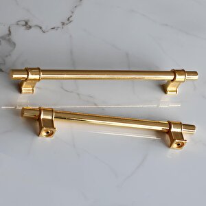 Hisar Altın Gold Düz Metal Kulp 160 Mm Mobilya Çekmece Mutfak Dolabı Dolap Kulpları Kulpu Kulbu