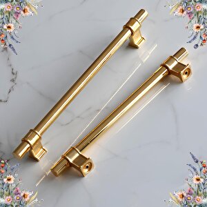 Hisar Altın Gold Düz Metal Kulp 160 Mm Mobilya Çekmece Mutfak Dolabı Dolap Kulpları Kulpu Kulbu