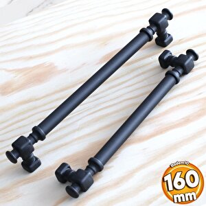 Talas Siyah Düz Metal Kulp 160 Mm 16 Cm Mutfak Dolap Çekmece Mobilya Dolabı Kapak Kulpları Kulb