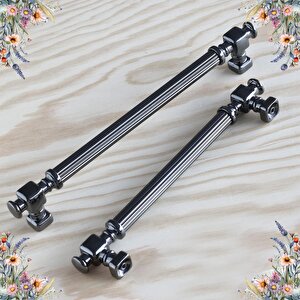 Talas Füme Çizgili Metal Kulp 160 Mm Mobilya Mutfak Çekmece Dolabı Dolap Kulpları Kulpu Kulbu