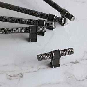 Hisar Antik Gümüş Tırtıklı Metal Kulp 224 Mm Mobilya Çekmece Mutfak Dolabı Kulpları Kulpu Kulbu