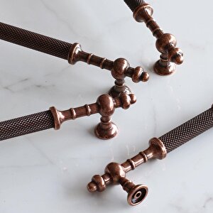 Ladin Antik Bakır Metal Kulp Kulpu 128 Mm Mobilya Çekmece Mutfak Dolabı Dolap Kapak Kulpları Kulbu