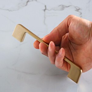 Arel Mat Altın Gold 128 Mm Mobilya Mutfak Kulp Çekmece Dolap Kulplar Kulpu Kulbu