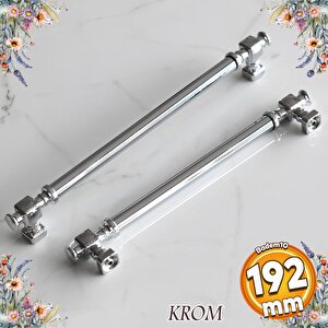 Talas Krom Düz Metal Kulp Kulpu 192 Mm Mobilya Çekmece Mutfak Dolabı Dolap Kulpları Kulbu