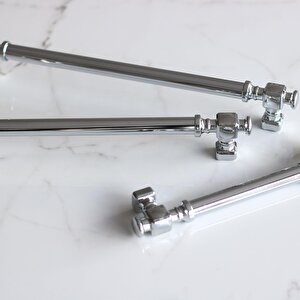 Talas Krom Düz Metal Kulp Kulpu 160 Mm Mobilya Çekmece Mutfak Dolabı Dolap Kulpları Kulbu