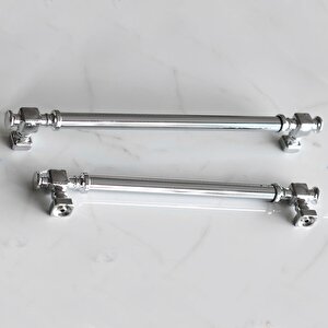 Talas Krom Düz Metal Kulp Kulpu 224 Mm Mobilya Çekmece Mutfak Dolabı Dolap Kulpları Kulbu