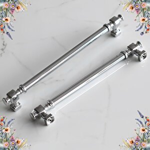 Talas Krom Düz Metal Kulp Kulpu 224 Mm Mobilya Çekmece Mutfak Dolabı Dolap Kulpları Kulbu