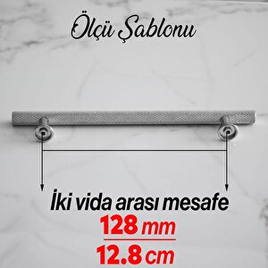 Doruk Kulp 128 Mm Krom Renk Mobilya Mutfak Çekmece Dolabı Dolap Kulpları Kapak Kulpu Kulbu Metal