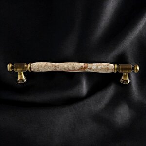 Afrodisyas Gerçek Porselen Antik Kahve 192 Mm Mobilya Mutfak Kulp Çekmece Dolap Kulplar Kulpu Kulbu
