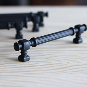 Talas Mat Siyah Çizgili Metal Kulp 192 Mm 19.2 Cm Mutfak Dolap Çekmece Mobilya Dolabı Kapak Kulpları Kulb