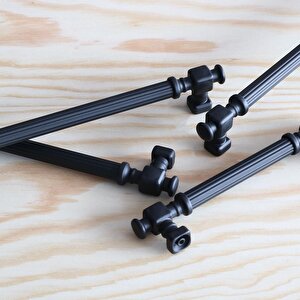 Talas Mat Siyah Çizgili Metal Kulp 192 Mm 19.2 Cm Mutfak Dolap Çekmece Mobilya Dolabı Kapak Kulpları Kulb
