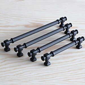Talas Mat Siyah Çizgili Metal Kulp 192 Mm 19.2 Cm Mutfak Dolap Çekmece Mobilya Dolabı Kapak Kulpları Kulb