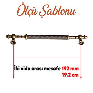 Ladin Antik Sarı Metal Kulp Kulpu 192 Mm Mobilya Çekmece Mutfak Dolabı Dolap Kapak Kulpları Kulbu