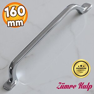 Zümre Krom Metal Kulp 160 Mm-16 Cm Mobilya Çekmece Mutfak Dolabı Dolap Kapak Kulpları Kulbu Kulpu