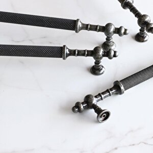 Ladin Antik Gümüş Metal Kulp Kulpu 192 Mm Mobilya Çekmece Mutfak Dolabı Dolap Kapak Kulpları Kulbu
