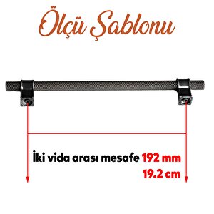 Hisar Eskitme Antik Gümüş Metal 192 Mm Mobilya Mutfak Çekmece Dolap Dolabı Kulpu Kulbu Kulpları
