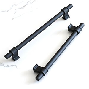 Hisar 224 Mm Siyah Kulp Mobilya Mutfak Çekmece Dolap Kapak Dolabı Kulbu Kulpları Kulpu Metal 22.4 Mm