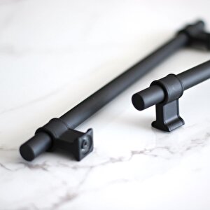 Hisar 224 Mm Siyah Kulp Mobilya Mutfak Çekmece Dolap Kapak Dolabı Kulbu Kulpları Kulpu Metal 22.4 Mm