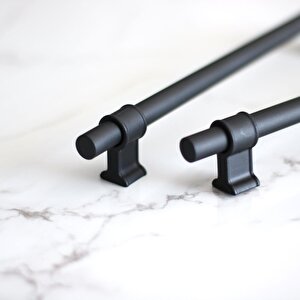 Hisar 224 Mm Siyah Kulp Mobilya Mutfak Çekmece Dolap Kapak Dolabı Kulbu Kulpları Kulpu Metal 22.4 Mm