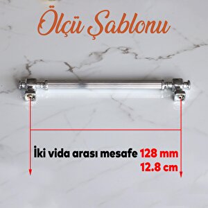 Talas Krom Çizgili Metal Kulp 128 Mm Mobilya Çekmece Dolabı Mutfak Dolap Kulpları Kulpu Kulbu