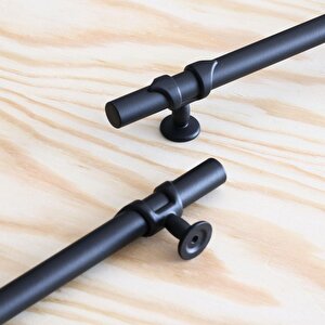 Maça Siyah Metal Kulp 96 Mm-9.6 Cm Mobilya Çekmece Mutfak Dolabı Dolap Kulpları Kulbu Kulpu