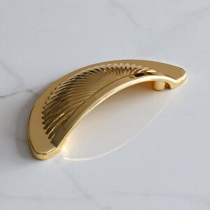 Yelken Midye Çanak 64 Mm Düğme Altın Gold Mobilya Mutfak Dolabı Çekmece Dolap Kulpları Kulpu Kulb