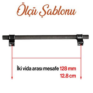 Hisar Eskitme Antik Gümüş Metal 128 Mm Tırtık Mobilya Mutfak Çekmece Dolap Kulpu Kulbu Kulpları