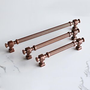 Talas Antik Bakır Çizgili Metal Kulp 128 Mm Mobilya Çekmece Dolabı Mutfak Dolap Kulpları Kulpu Kulbu