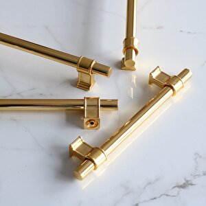 Hisar Altın Gold Düz Metal Kulp Kulpu 192 Mm Çekmece Mobilya Mutfak Dolabı Dolap Kulpları Kulbu