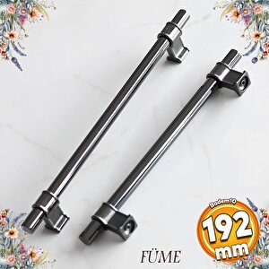 Hisar Füme Düz Metal Kulp Kulpu 192 Mm Mobilya Çekmece Mutfak Dolabı Dolap Kulpları Kulbu