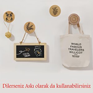 Ahşap Kulp Düğme Panda Desenli Çocuk Odası Çekmece Mutfak Mobilya Dolabı Dolap Kulpu Kulbu Kulpları