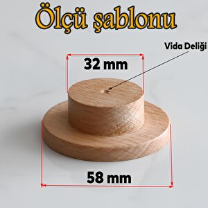 Ahşap Kulp Düğme Panda Desenli Çocuk Odası Çekmece Mutfak Mobilya Dolabı Dolap Kulpu Kulbu Kulpları