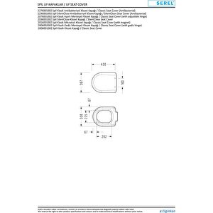 Serel Smart Asma Klozet + Serel Spil Klozet Kapağı (sm23ods110h+2276001002)