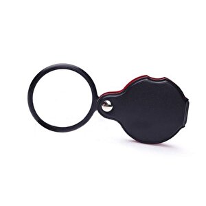 5x 60mm Cam Optik Lens Katlabilir Deri Kaplamalı Cep Büyüteç Xx1051